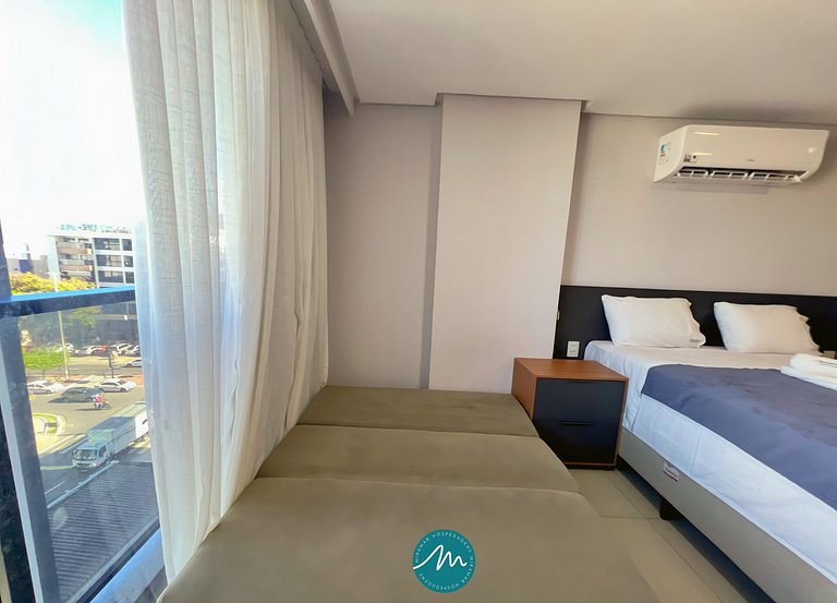 Flat Moderno para 3 pessoas em Tambaú