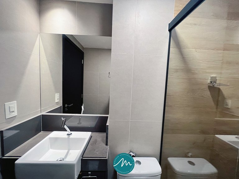 Flat Moderno para 3 pessoas em Tambaú - MH