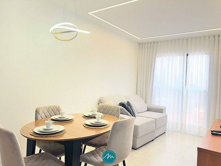 Apto com 2 quartos, Wi-Fi e ar-condicionado