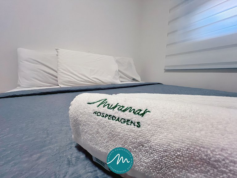 Apto com 2 quartos, Wi-Fi e ar-condicionado