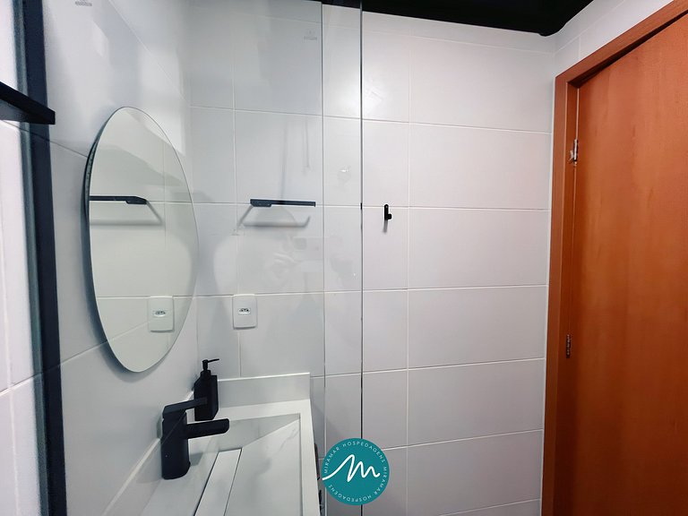 Apto com 2 quartos, Wi-Fi e ar-condicionado