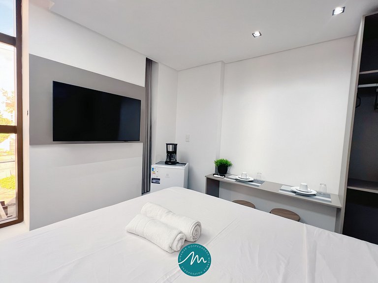 Flat p/ 2 pessoas no Stay Jardim - MH
