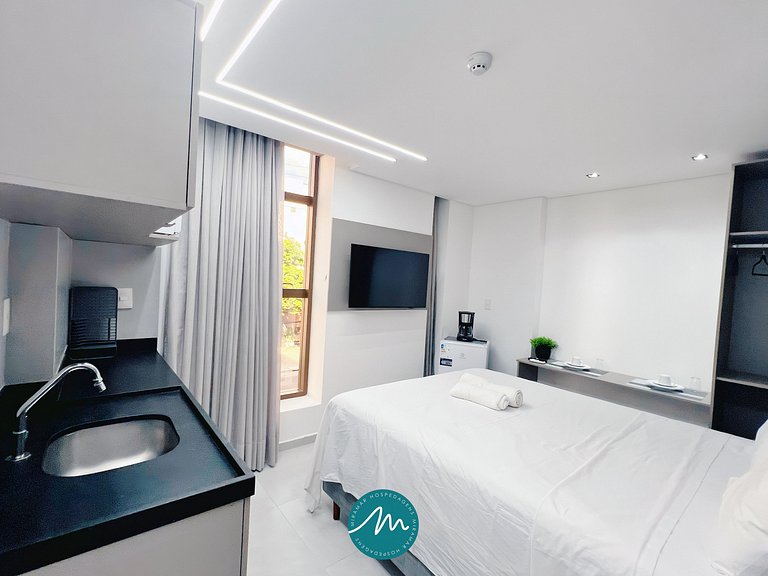 Flat p/ 2 pessoas no Stay Jardim - MH