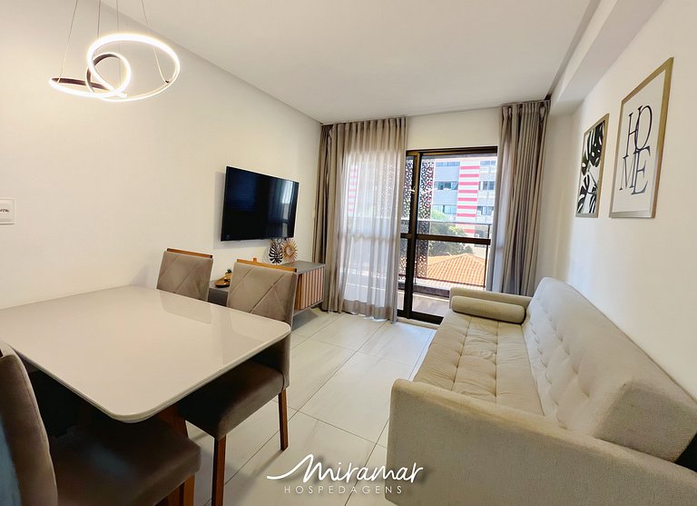 Conforto no Cabo Branco/2 Quartos, Próximo à Praia