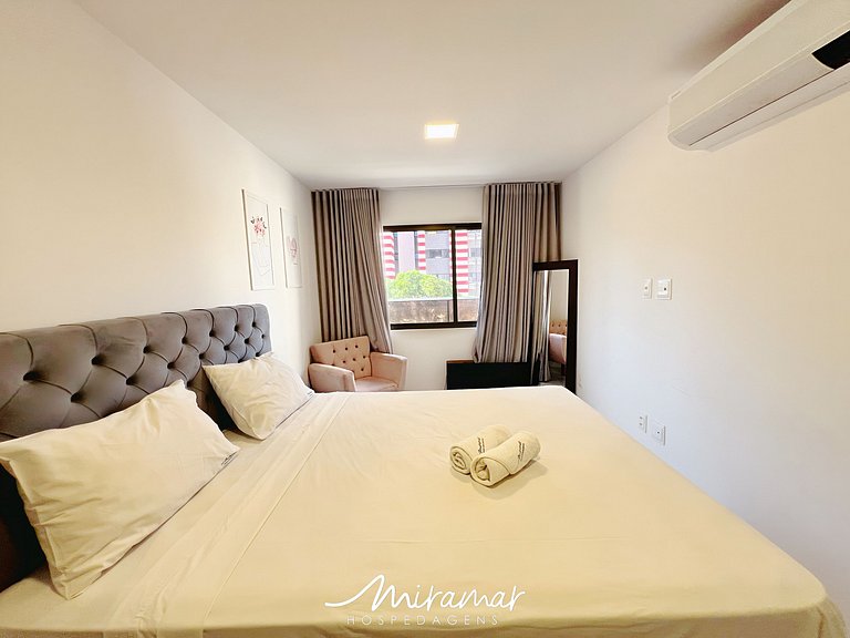 Conforto no Cabo Branco/2 Quartos, Próximo à Praia