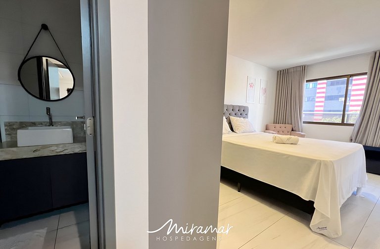 Conforto no Cabo Branco/2 Quartos, Próximo à Praia