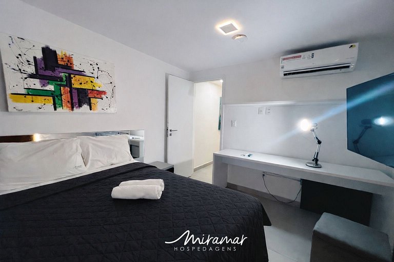 Apart. Família 250 metros da praia de Tambaú (MH)