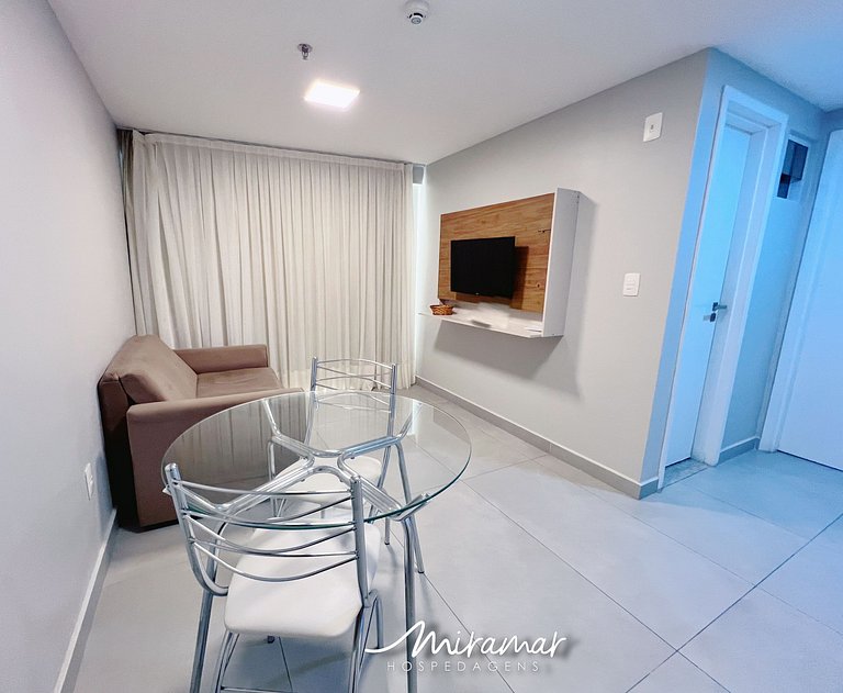 Flat Equipado para 2 hosp pertinho da praia (MH)