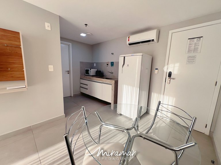 Flat Equipado para 2 hosp pertinho da praia (MH)