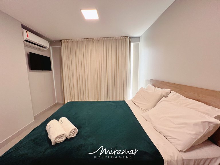 Flat Equipado para 2 hosp pertinho da praia (MH)