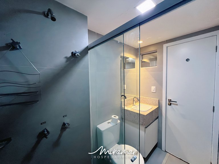 Flat Equipado para 2 hosp pertinho da praia (MH)