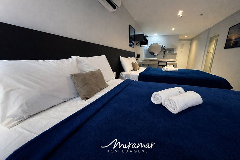 Apart. Família 250 metros da praia de Tambaú (MH)