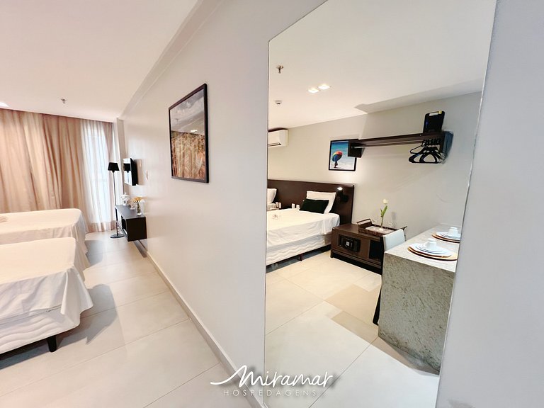 Flat para até 3 Pessoas em Tambaú (MH)