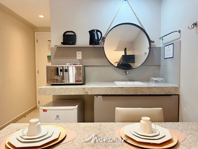 Flat para até 3 Pessoas em Tambaú (MH)