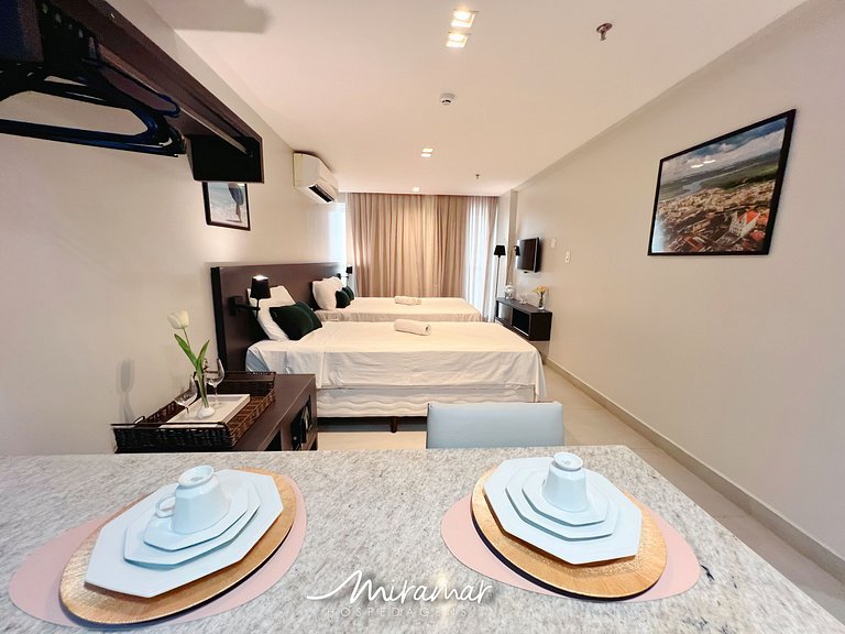 Flat para até 3 Pessoas em Tambaú (MH)