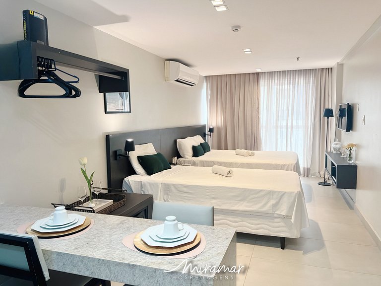 Flat para até 3 Pessoas em Tambaú (MH)