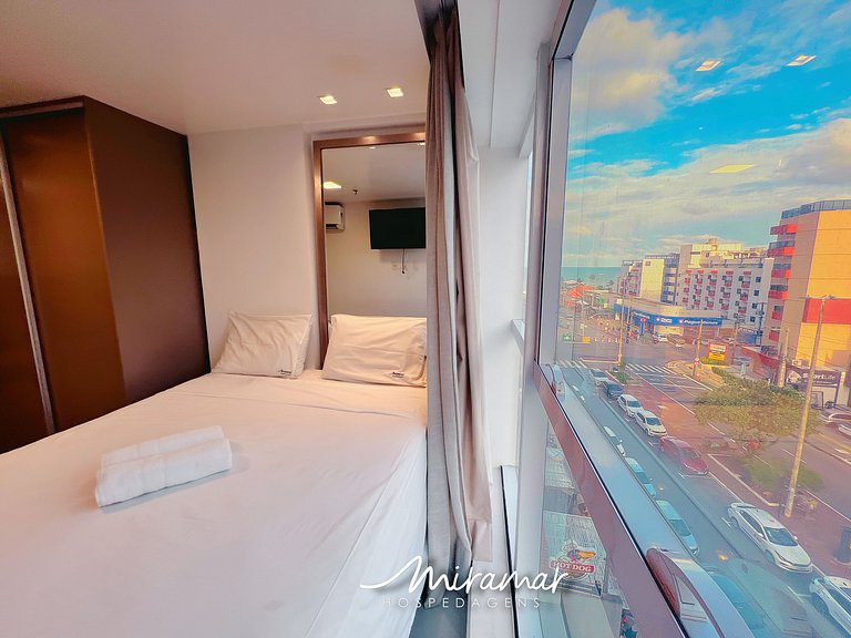 Conforto e incrível localização, Flat para 3 (MH)