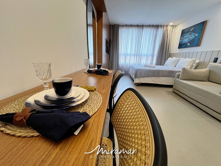 Flat p/4 pessoas super confortável -Cabedelo - MH