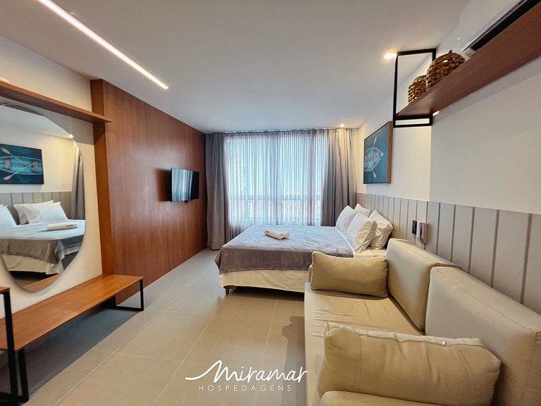 Flat p/4 pessoas super confortável -Cabedelo - MH