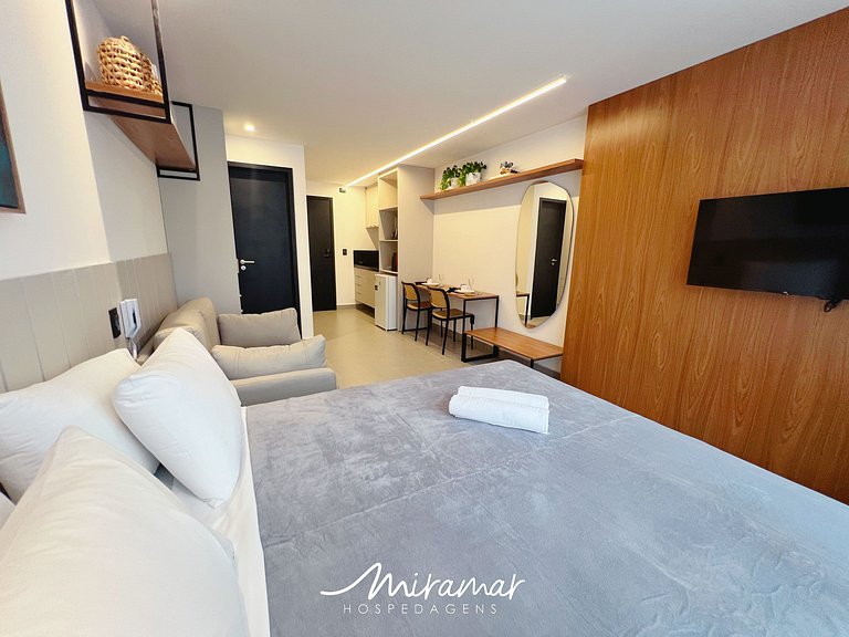 Flat p/4 pessoas super confortável -Cabedelo - MH