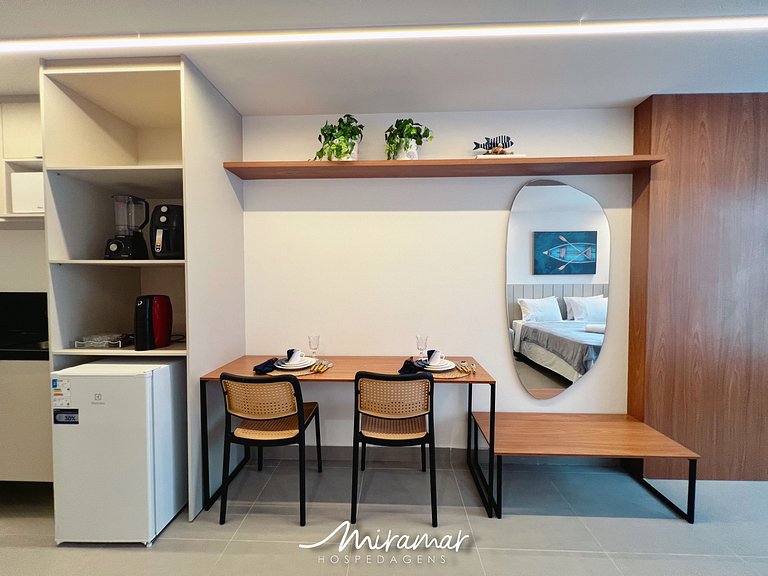 Flat p/4 pessoas super confortável -Cabedelo - MH