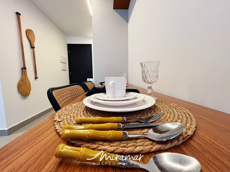 Flat p/4 pessoas super confortável -Cabedelo - MH