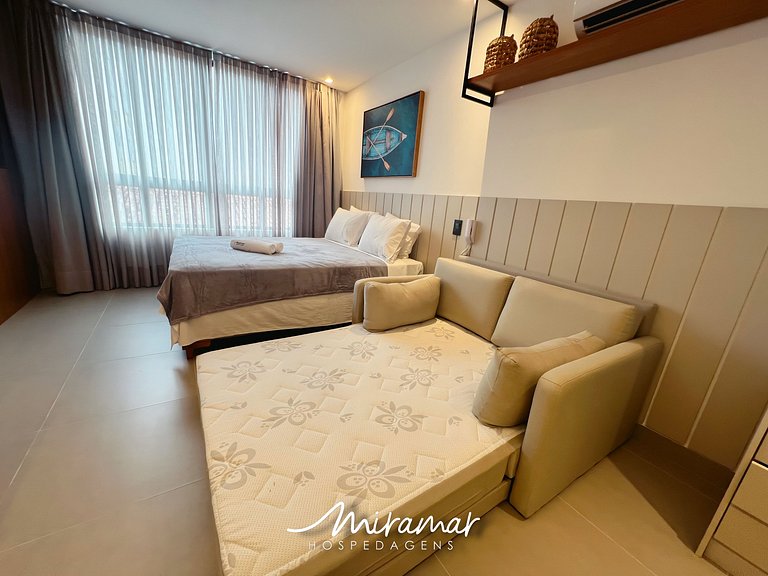 Flat p/4 pessoas super confortável -Cabedelo - MH