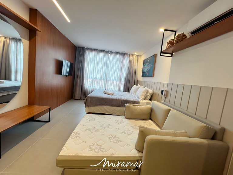 Flat p/4 pessoas super confortável -Cabedelo - MH