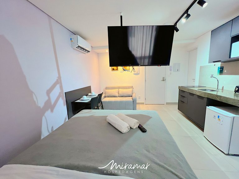 Flat p/Casal no Ozean no Jardim Oceania-MH