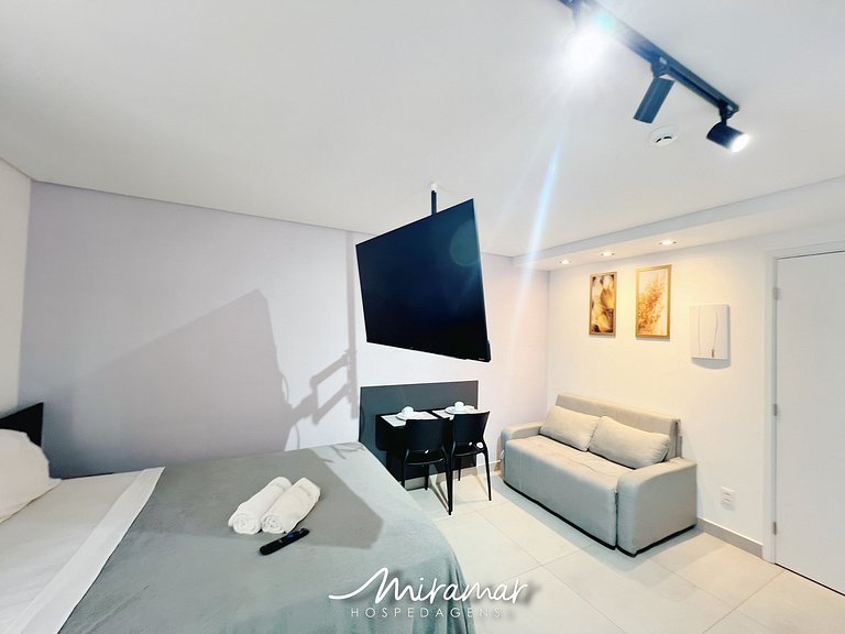 Flat p/Casal no Ozean no Jardim Oceania-MH