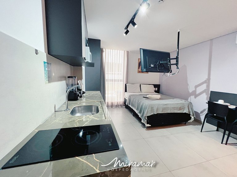 Flat p/Casal no Ozean no Jardim Oceania-MH