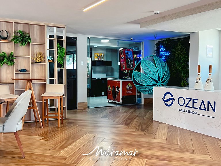 Flat p/Casal no Ozean no Jardim Oceania-MH