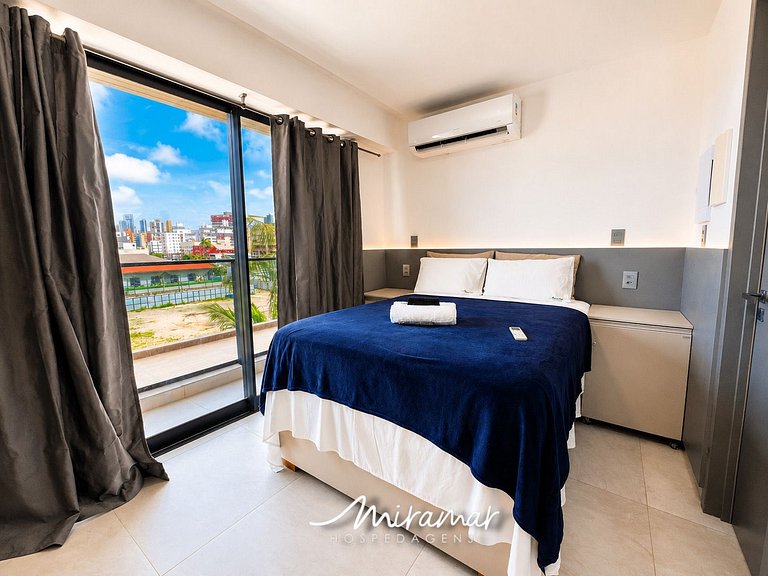 Flat p/ 2 pessoas com varanda Garden Haus - MH