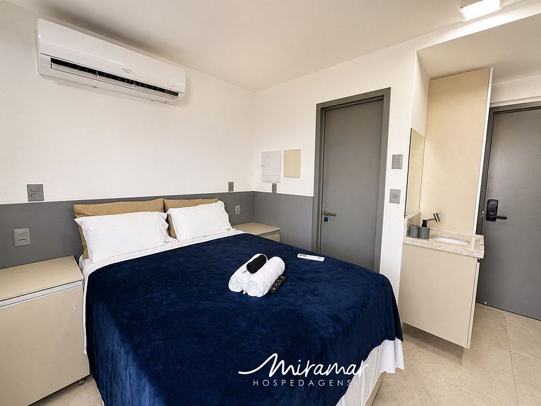 Flat p/ 2 pessoas com varanda Garden Haus - MH