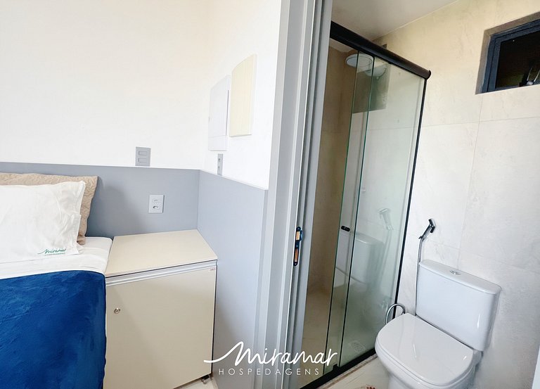 Flat p/ 2 pessoas com varanda Garden Haus - MH
