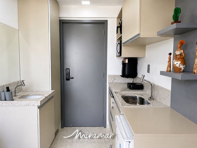 Flat p/ 2 pessoas com varanda Garden Haus - MH