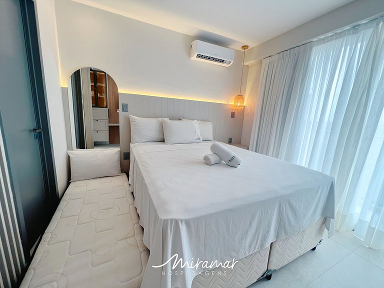 Flat moderno localizado no Jardim Oceania - MH