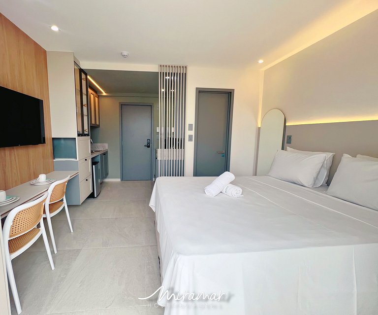 Flat moderno localizado no Jardim Oceania - MH