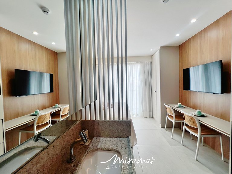 Flat moderno localizado no Jardim Oceania - MH