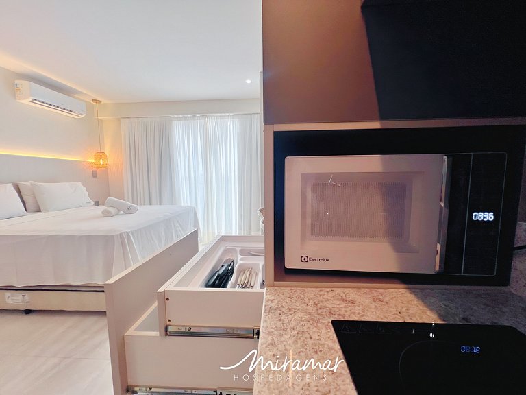 Flat moderno localizado no Jardim Oceania - MH