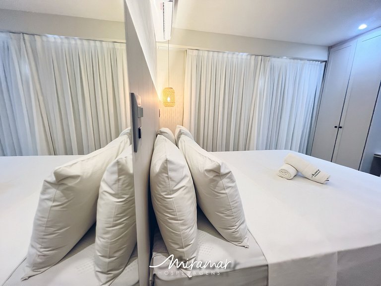 Flat moderno localizado no Jardim Oceania - MH