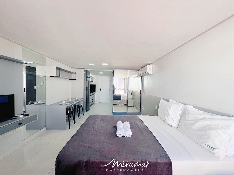 Flat no Cabo Branco P/ Casal Unity-Miramar - MH