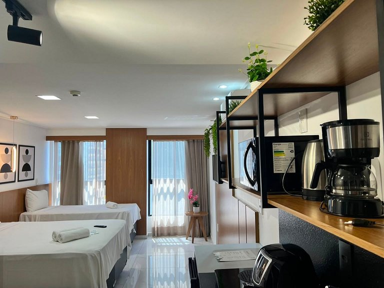 Flat p/ família de 3 em Tambaú (MH)