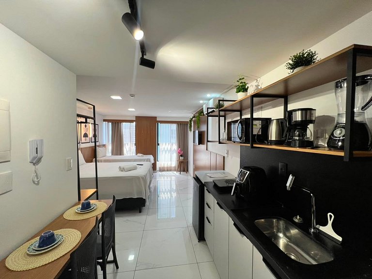 Flat p/ família de 3 em Tambaú (MH)