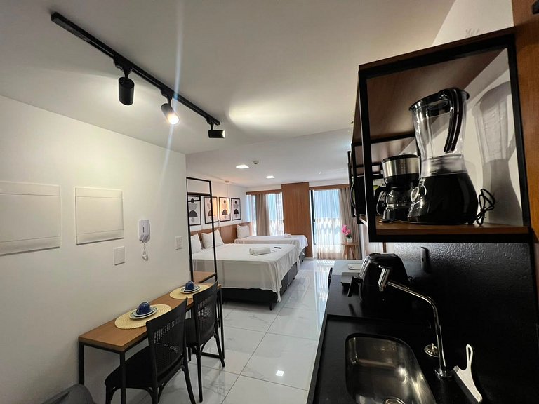 Flat p/ família de 3 em Tambaú (MH)