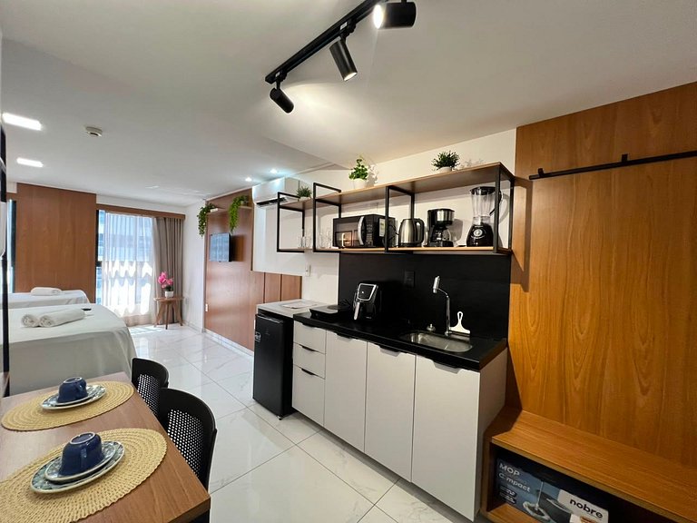 Flat p/ família de 3 em Tambaú (MH)