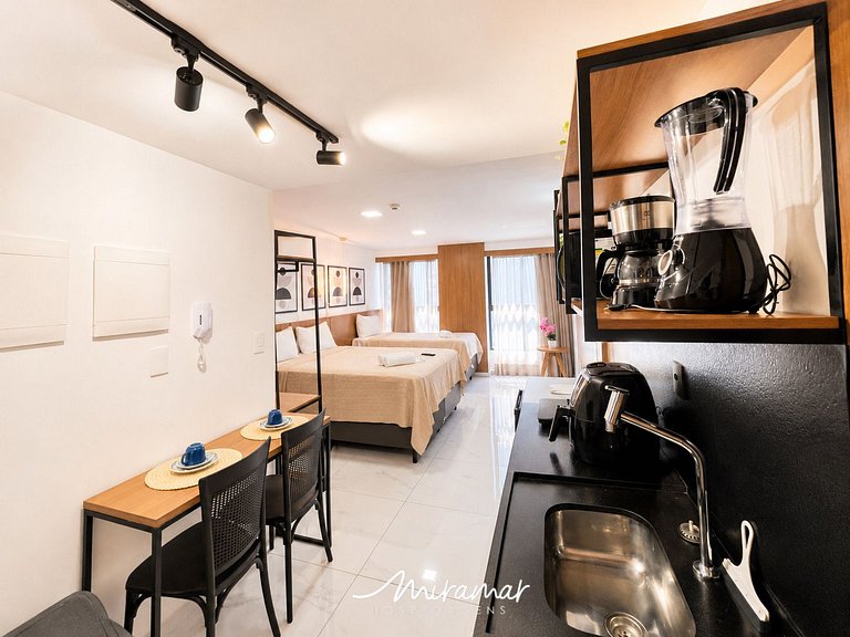 Flat p/ família de 3 em Tambaú (MH)