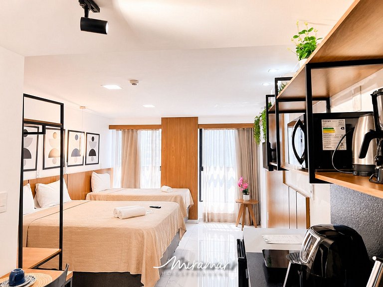 Flat p/ família de 3 em Tambaú (MH)