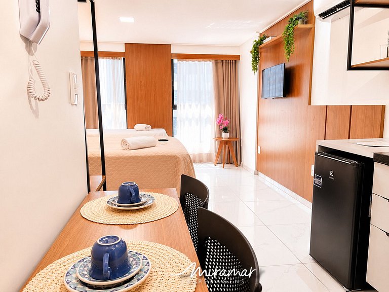 Flat p/ família de 3 em Tambaú (MH)