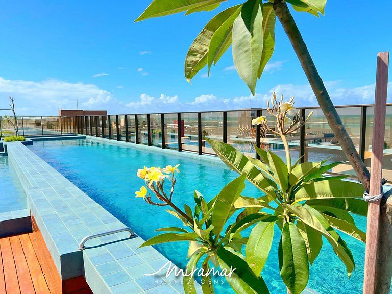 Flat Novo p/ 4 pessoas no Jardim Oceania - MH